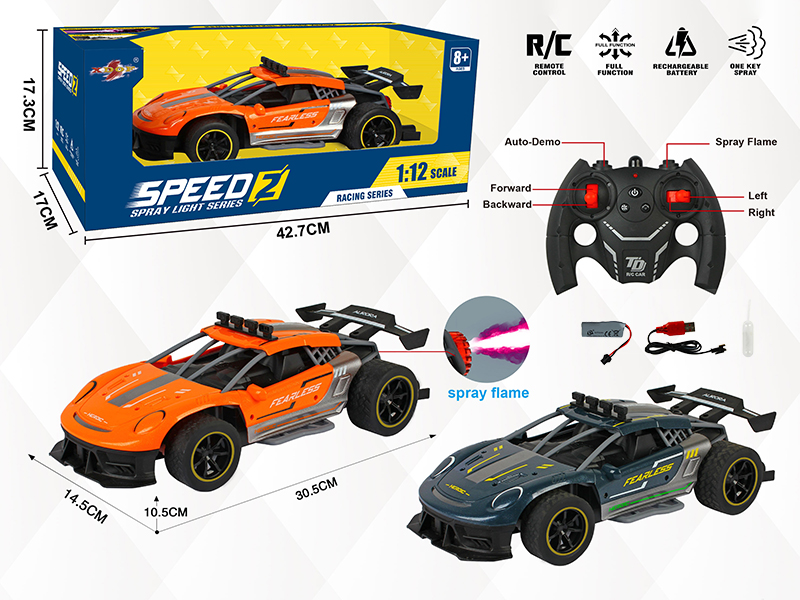 1:12 Simulated Porsche 911 4-Channel Spray High-Speed Remote Control Car