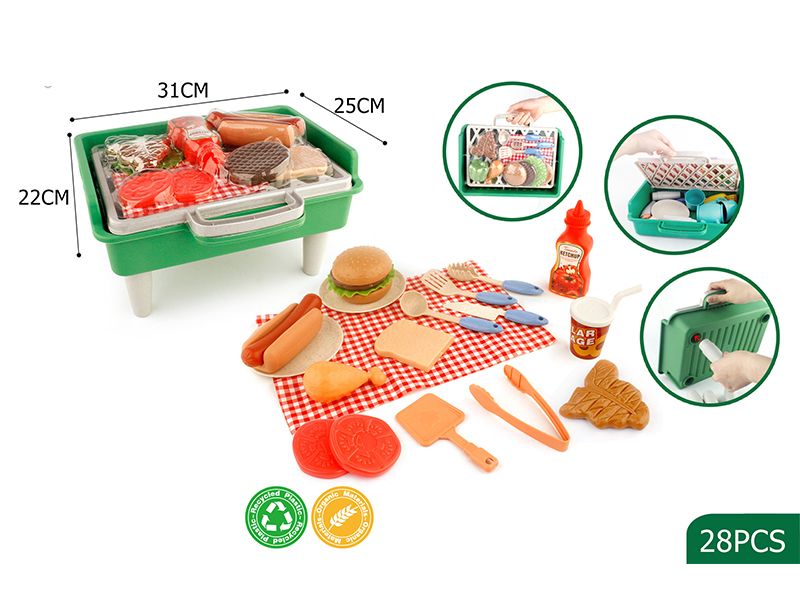 DIY BBQ Kitchen Toys 28PCS