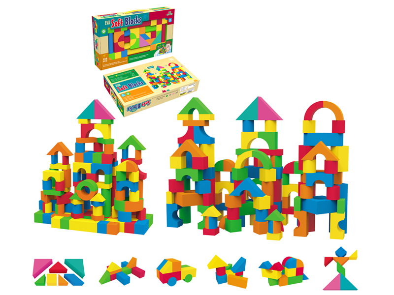 124PCS Eva Building Blocks