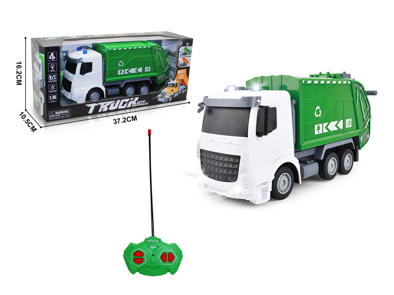 1:36 4Ch R/C Sanitation Vehicle Flat White Head