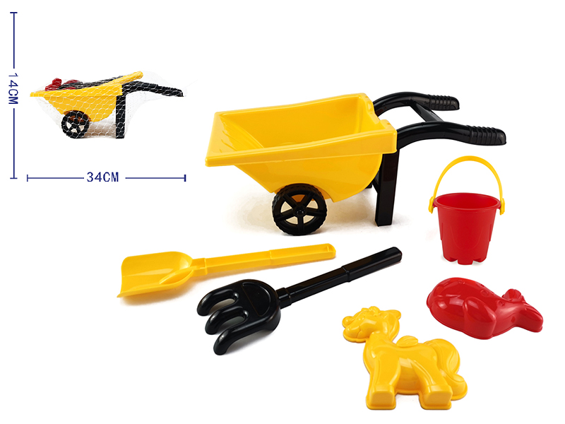 Beach Toy Cart Set 6pcs
