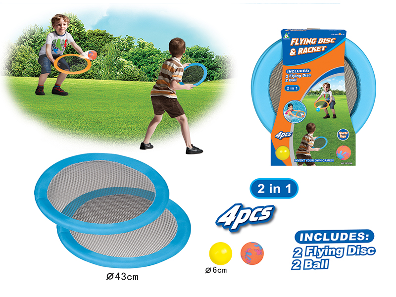 2 In 1 Frisbee Racket Toy