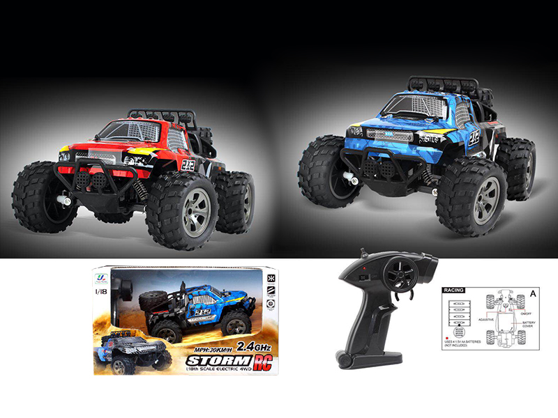 1:18 2.4G 4-Channel Remote Control High-Speed Racing Car(Not Included Battery)
