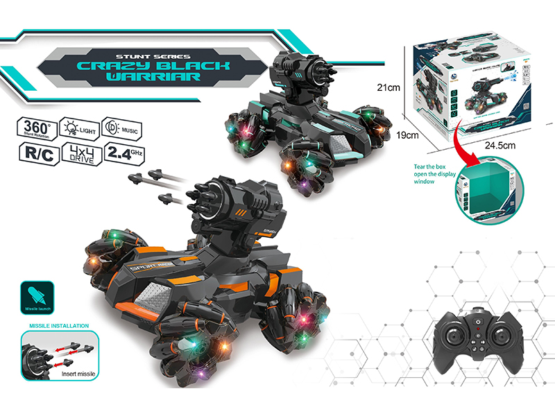 2.4G Remote Control Missile Stunt Car