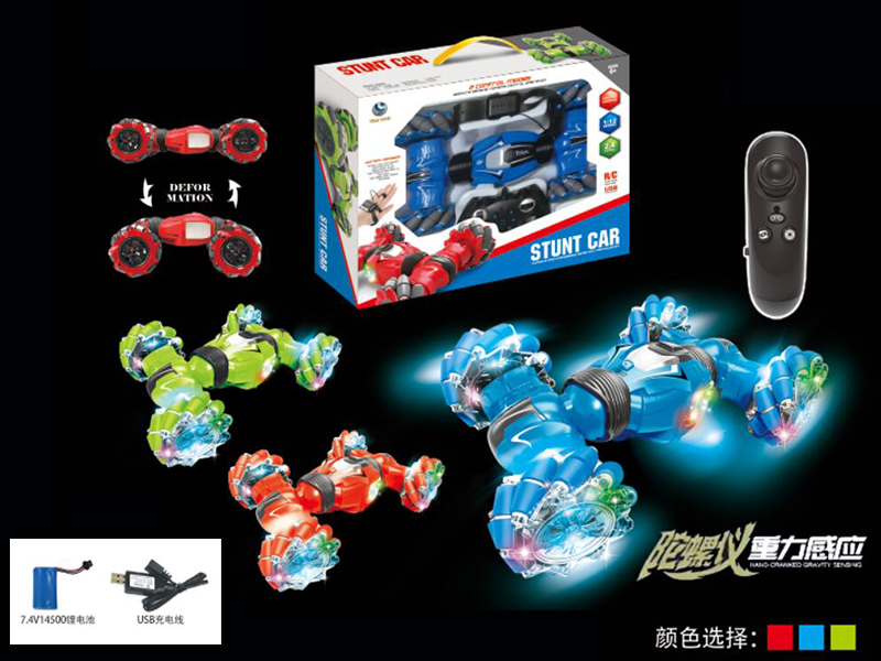 1:12 2.4G Gyroscope Remote Control Twist Stunt Car With Light