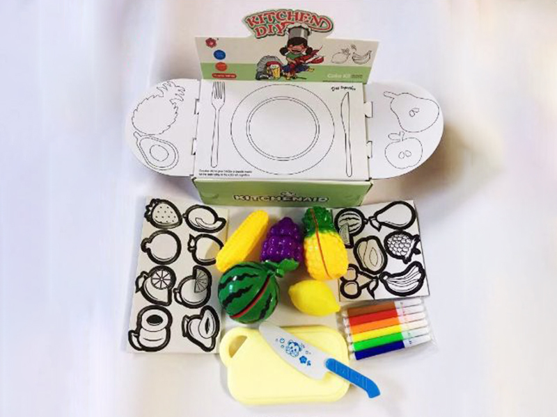 Fruit Tableware DIY Coloured Drawing Set