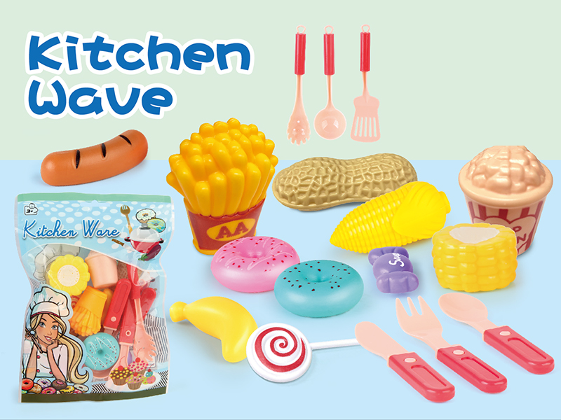 17PCS Food Tableware Toy