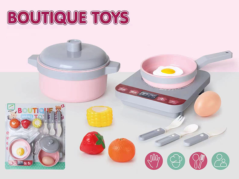 11PCS Silver Grey Kitchen Toy