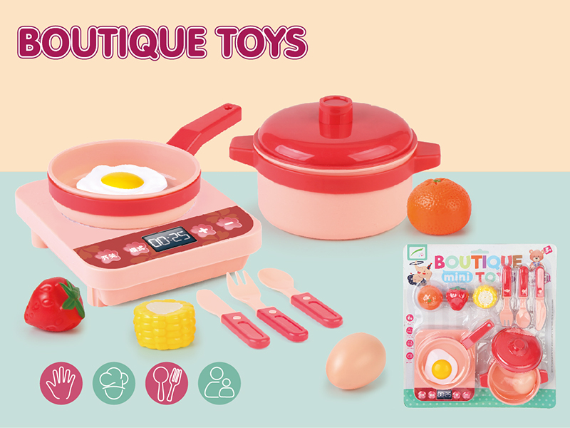11PCS Pink Kitchen Toy