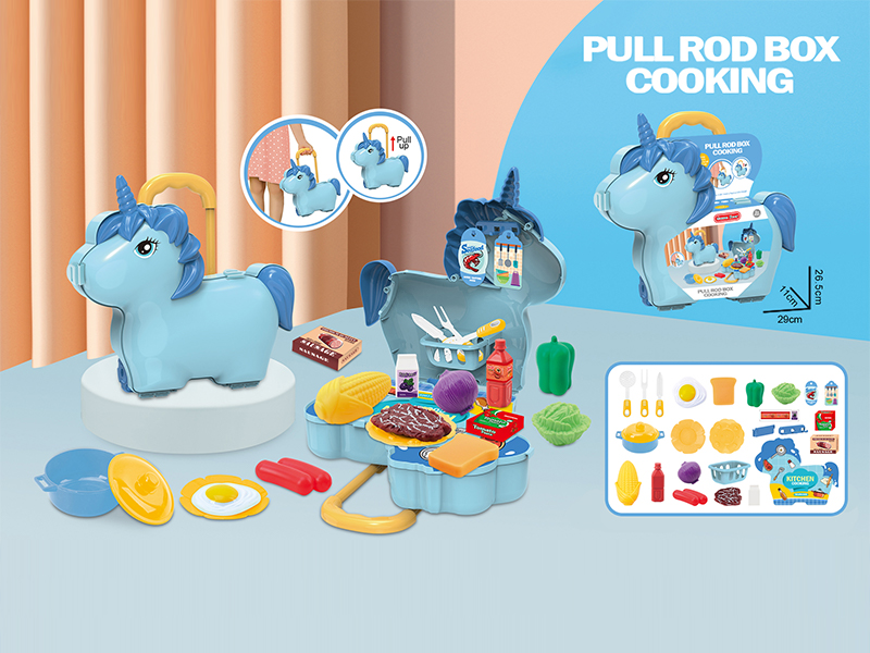 Unicorn Kitchen Toy Trolley Case