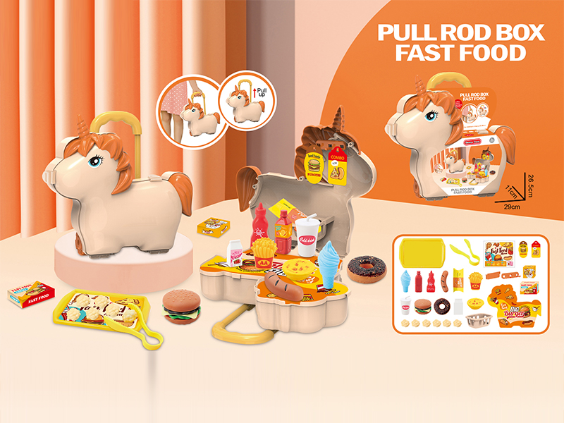 Unicorn Burger Fast Food Trolley Case