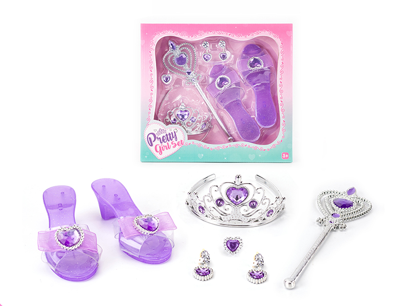 Princess Fairy Stick Electroplating Crown Adornment Toys Set
