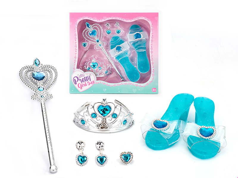 Princess Fairy Stick Electroplating Crown Adornment Toys Set