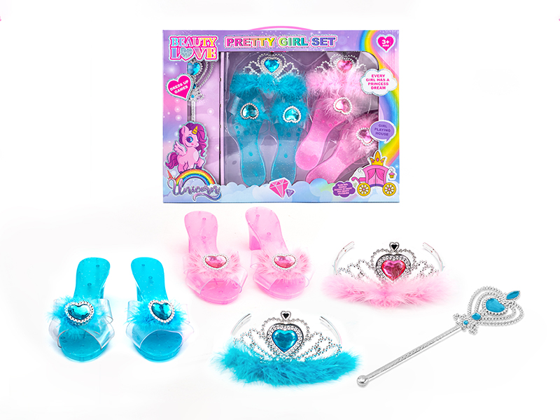 Princess Fairy Stick Electroplating Crown Adornment Toys Set