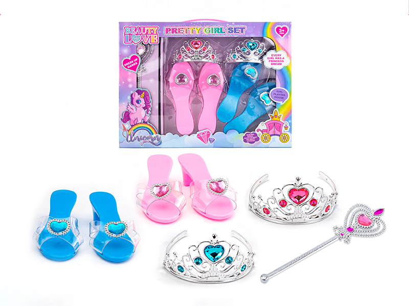 Princess Fairy Stick Electroplating Crown Adornment Toys Set