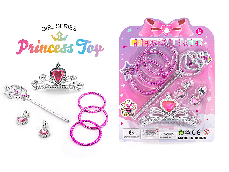 Princess Electroplating Crown Adornment Toys Set