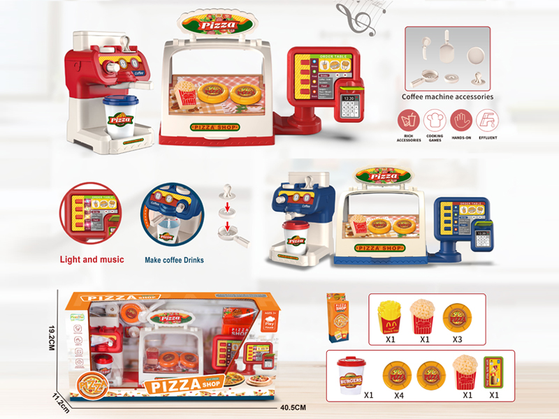 Cashier Ordering Machine Coffee Machine Pizza Supermarket Set