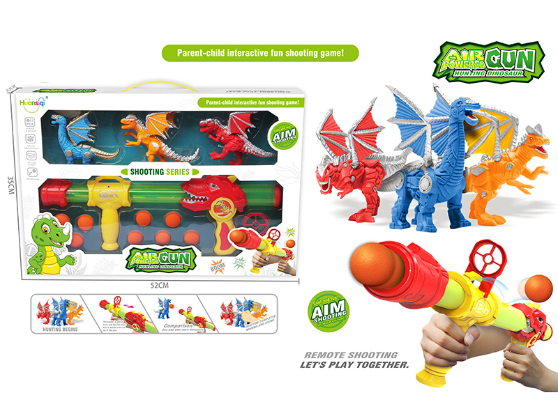 Air Power Gun +3 Dinosaurs +8 Balls