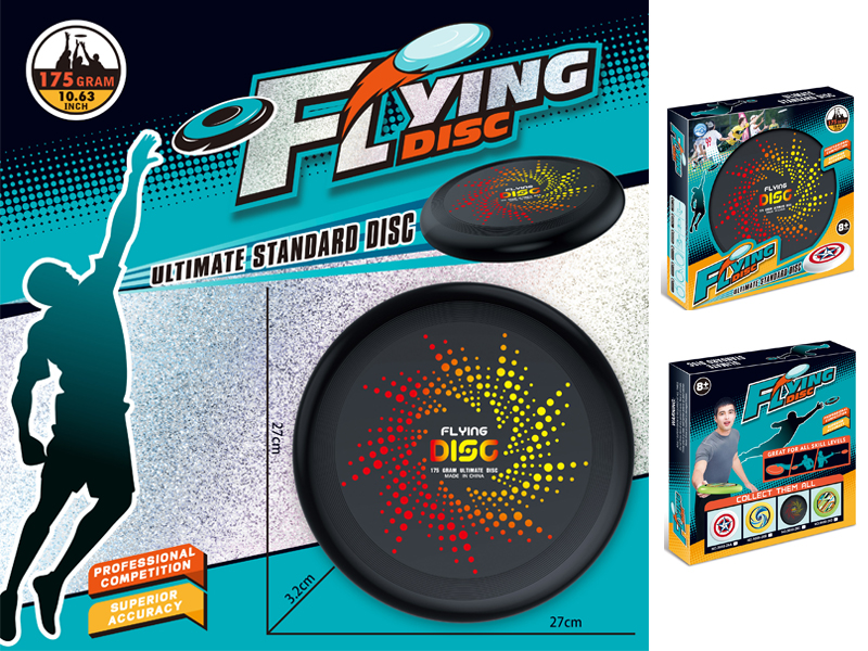 27Cm Frisbee Toy (Black)