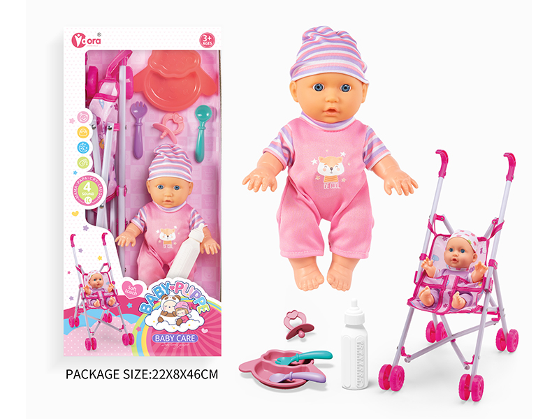 9 Inch Doll (4 Sound) With Cart