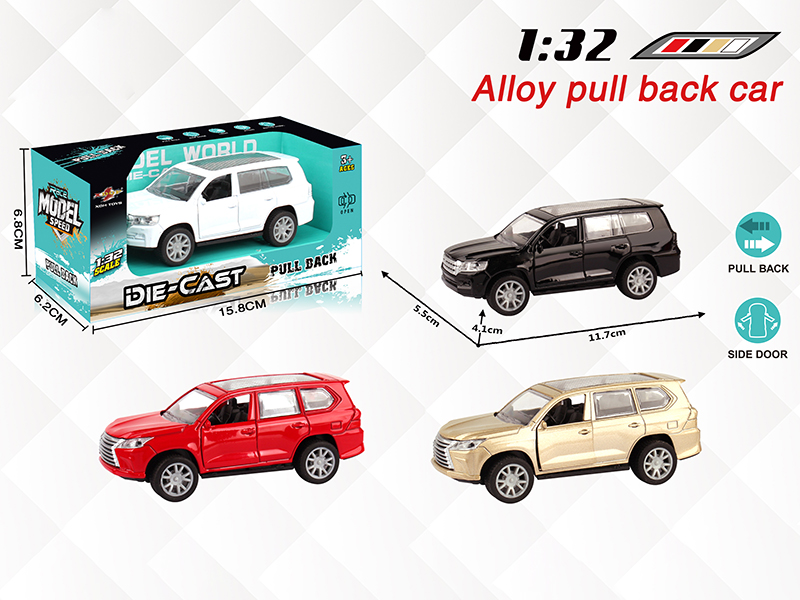 1:32 Lexus Pull Back Alloy Open Door Car