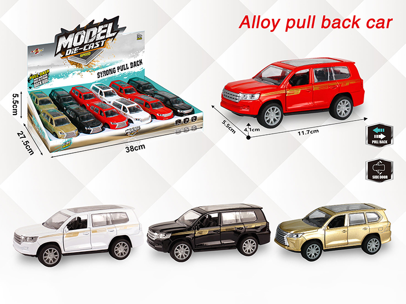 1:32 Lexus Pull Back Alloy Open Door Car(12PCS)