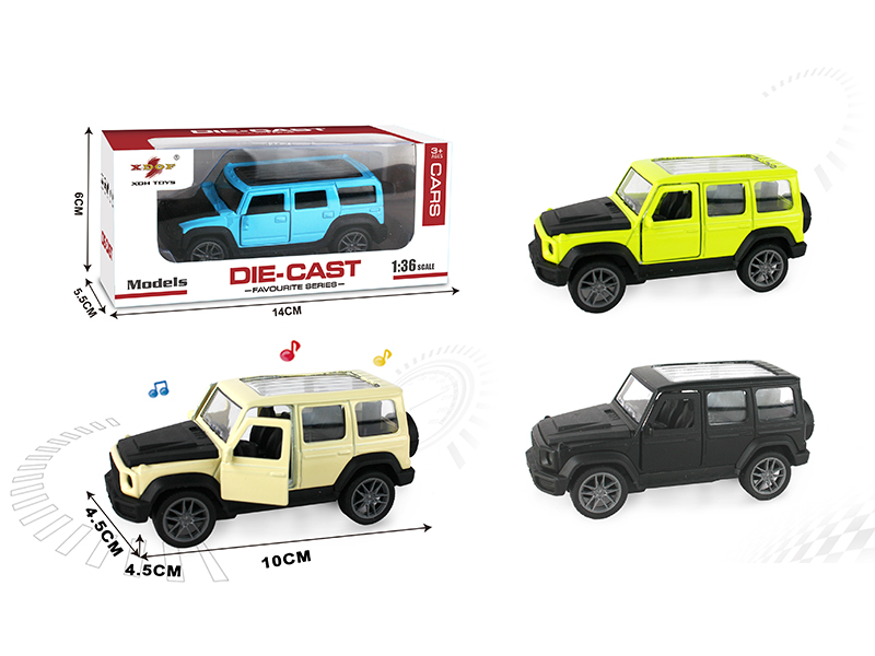 1:36 Benz G Open Doors Alloy Pull Back Car With Light And Music