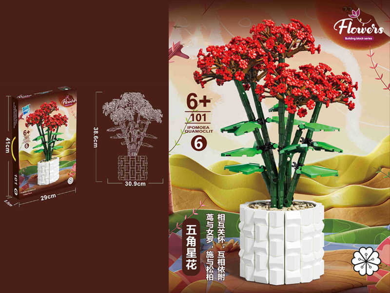 926Pcs Pentagram Flower Building Blocks