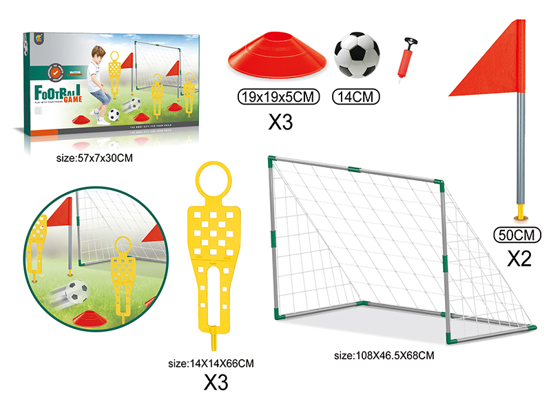 Large Football Gate Dummy Obstacle Set
