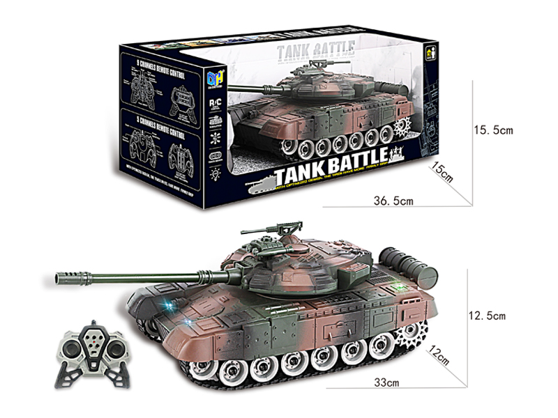2.4G 9Ch R/C Tank Car With Light And Music