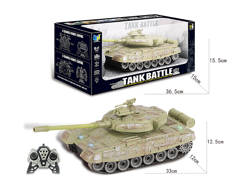 2.4G 9Ch R/C Tank Car With Light And Music