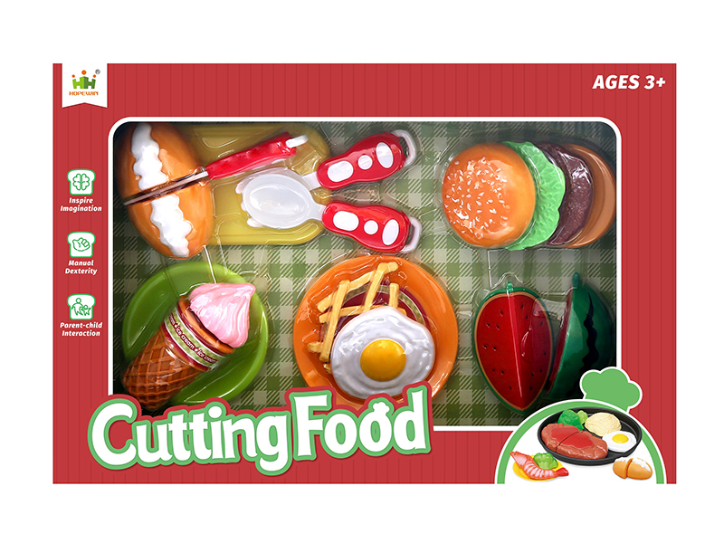 Hamburger Set Cutting Food Toys