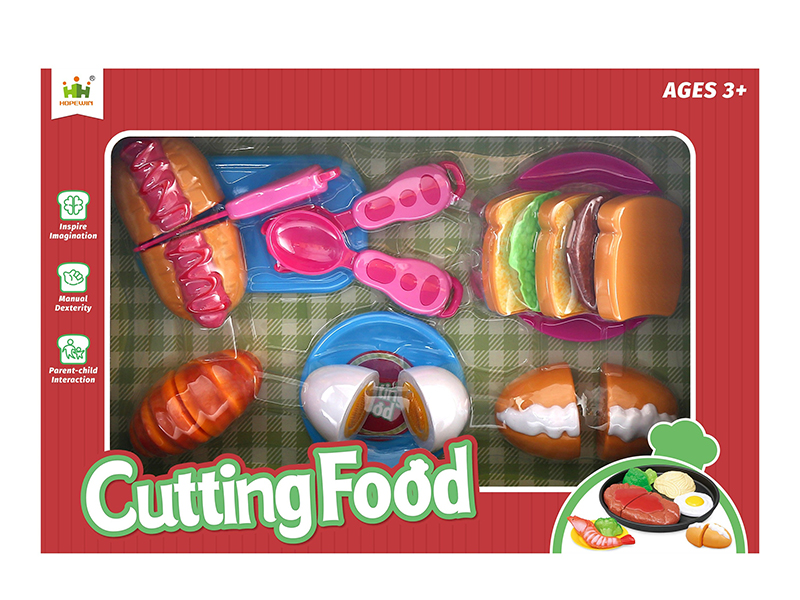 Bread Set Cutting Food Toys