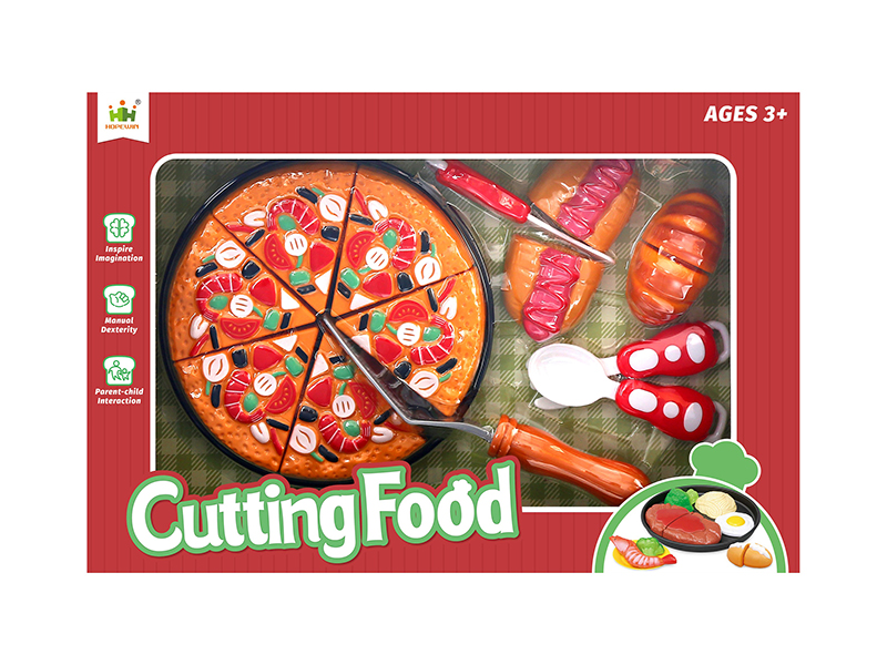 Pizza Set Cutting Food Toys