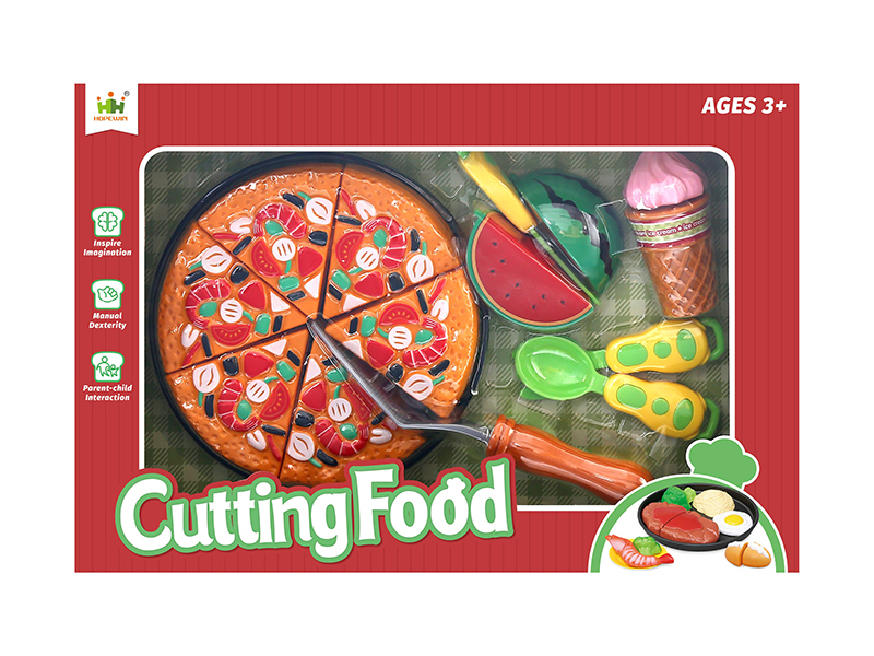 Pizza Set Cutting Food Toys