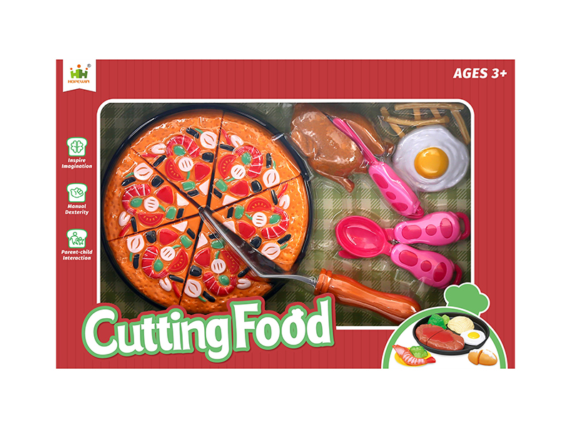 Pizza Set Cutting Food Toys