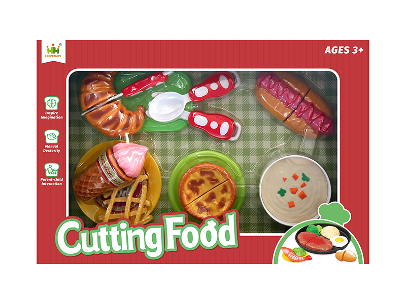 Bread Set Cutting Food Toys