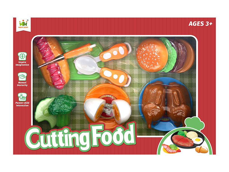 Hamburger Set Cutting Food Toys