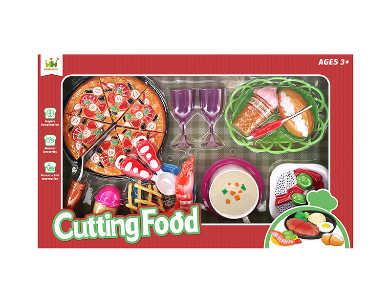 Pizza Set Cutting Food Toys