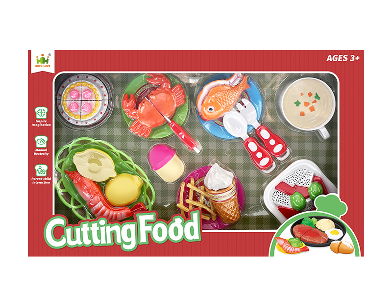 Cake Seafood Set Cutting Food Toys