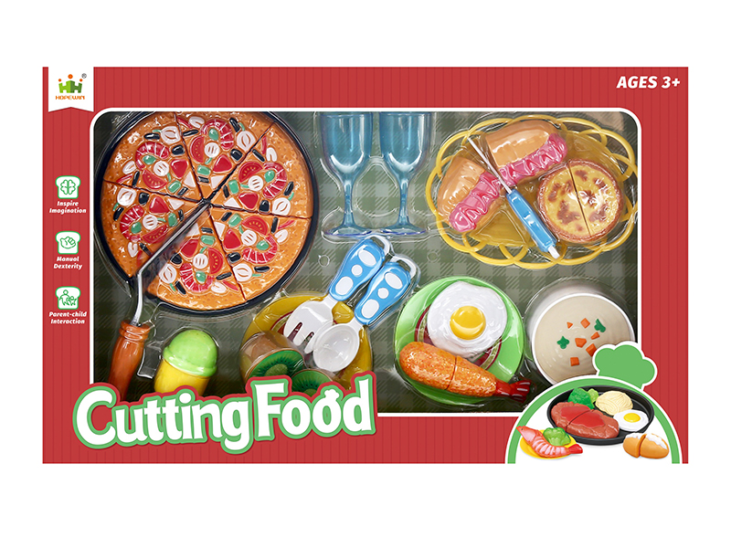 Pizza Set Cutting Food Toys