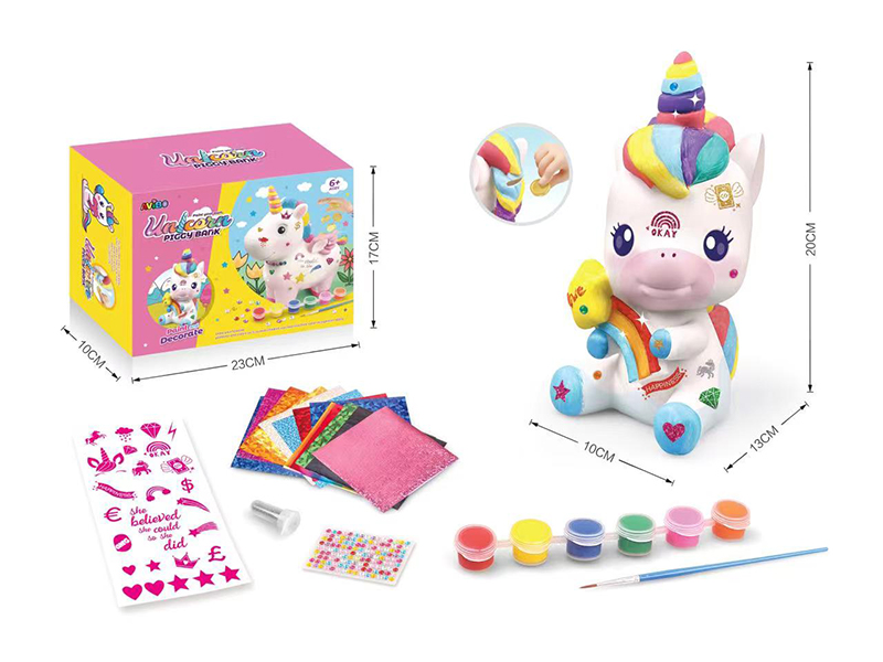 DIY Unicorn Painted Money Bank