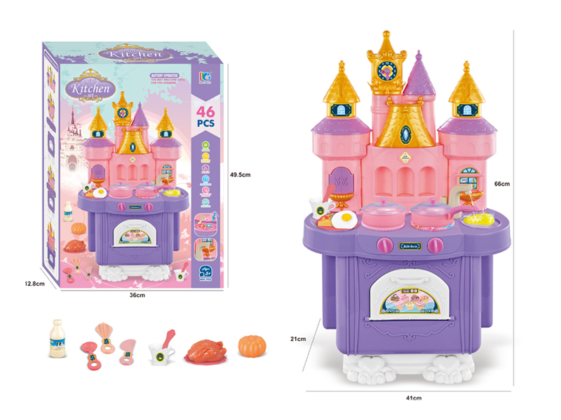 Mini Castle Dining Table Kitchen Toy