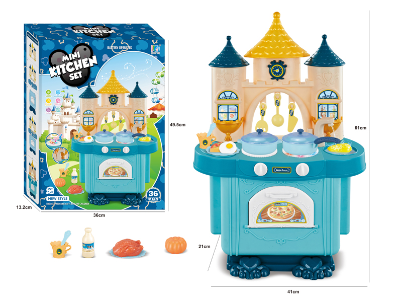 Mini Castle Dining Table Kitchen Toy