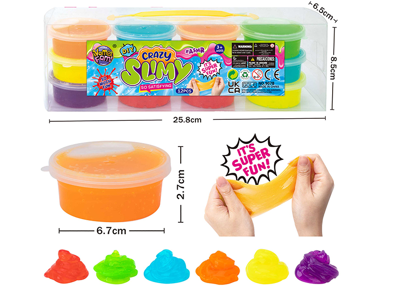 12pcs Crystal Clay