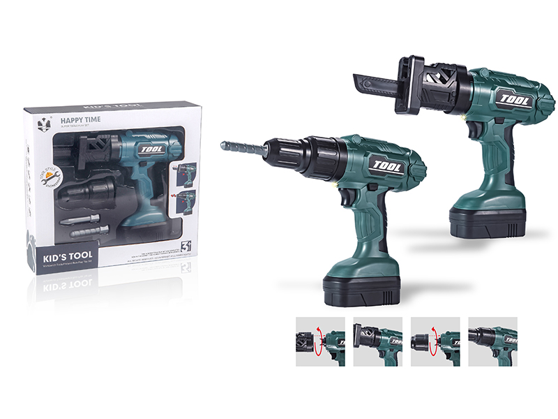 5PCS B/O Double Head Electric Drill Toy