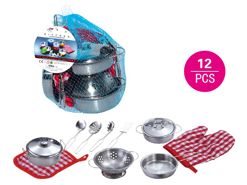 Stainless Steel Tableware Toys 12pcs