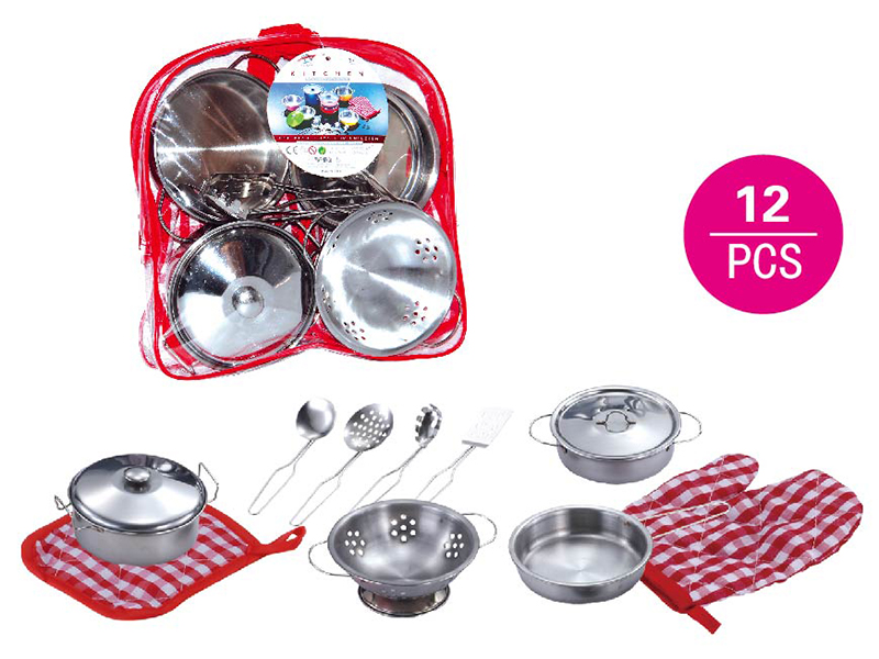 Stainless Steel Tableware Toys 12pcs