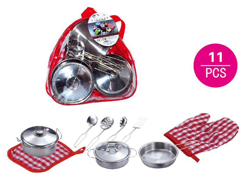 Stainless Steel Tableware Toys 11pcs