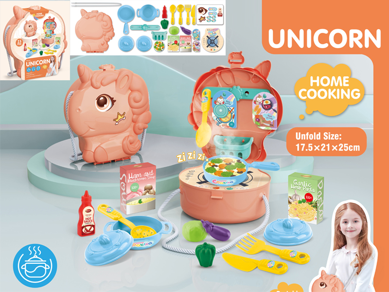 23PCS Unicorn Tableware Table Shoulder Bag